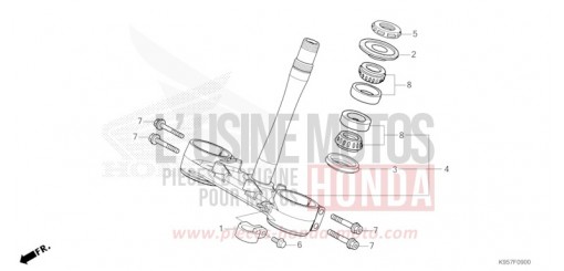 PIANTONE STERZO CRF250RS di 2025